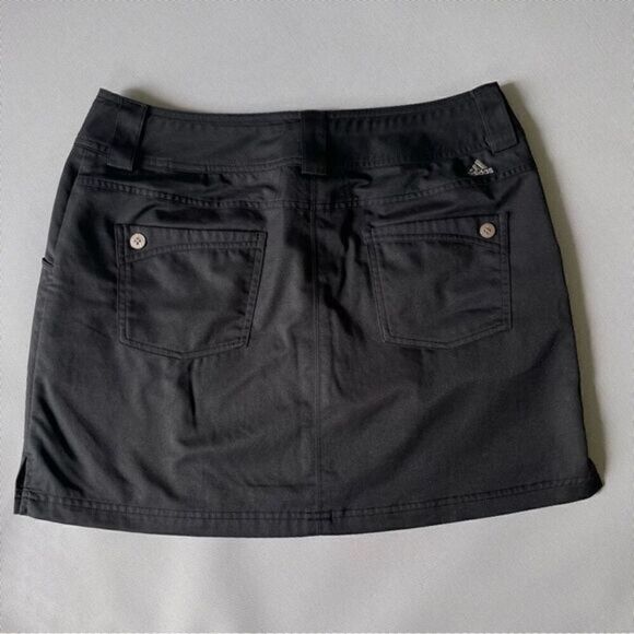 Adidas Clima Cool Black Athletic Skirt With Pockets Women’s Size 10 - Picture 1 of 8
